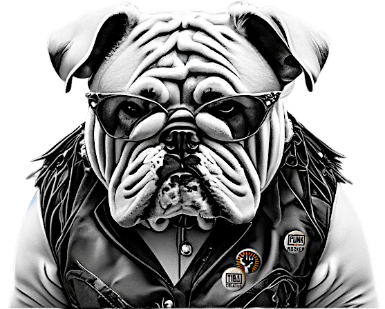 TIBA CREATIVE - Rocker Bulldog - Buttons